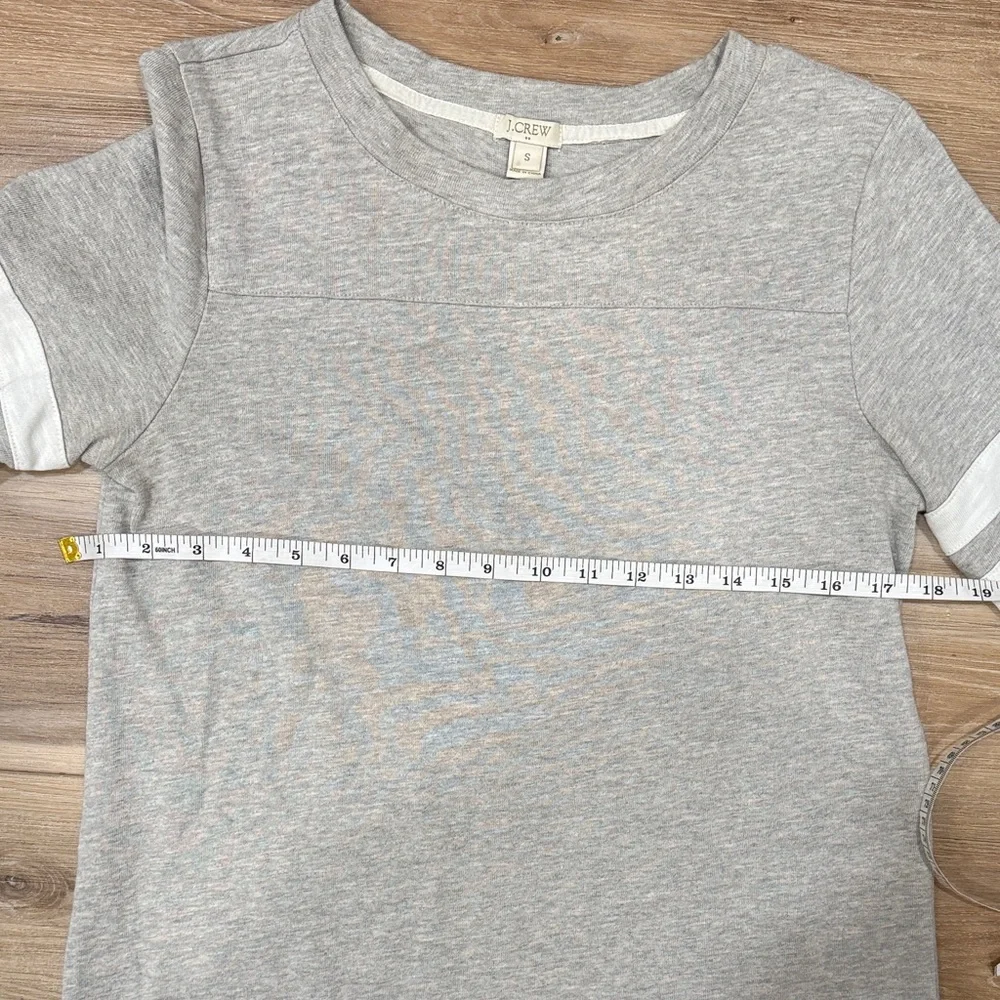 J. Crew Gray Mini Dress with White Stripes - Picture 6 of 7